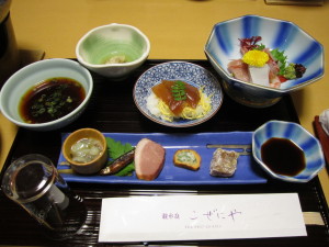 鳥取温泉:旅館「観水庭こぜにや」さんの夕食 鳥取温泉:旅館「観水庭こぜにや」さんの夕食